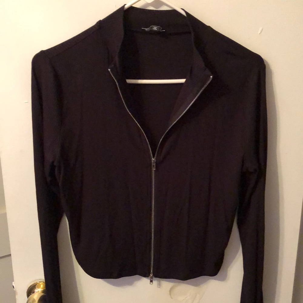 Black long sleeve top